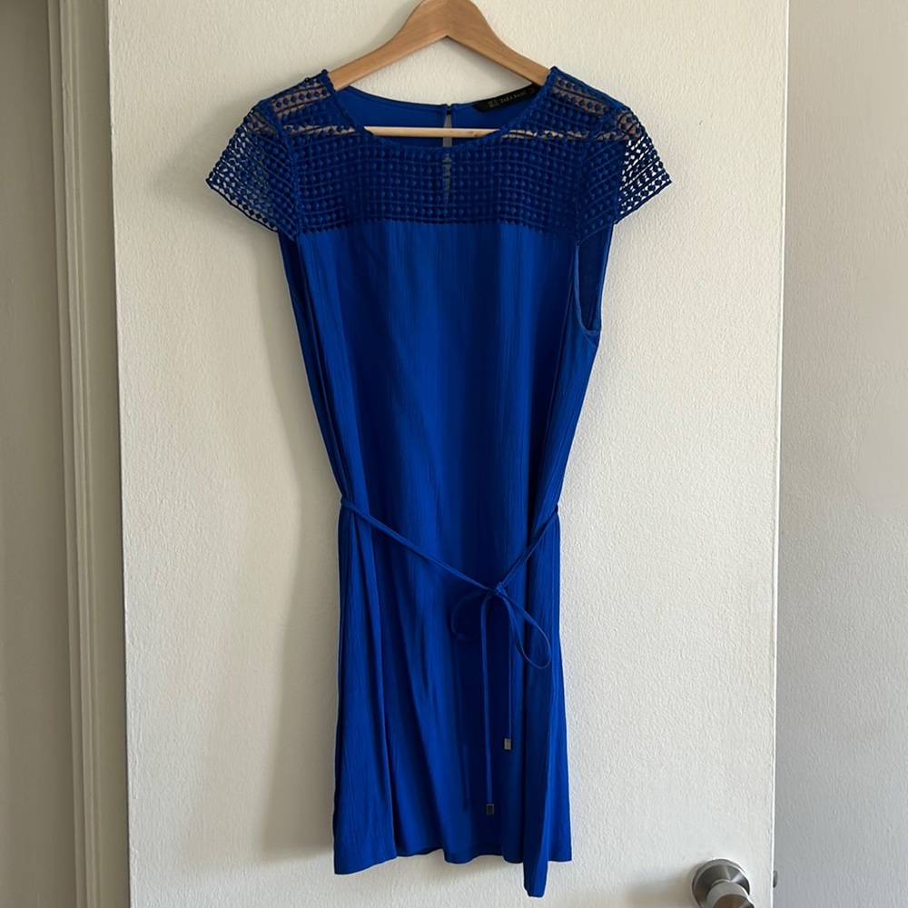 Zara Cap Sleeve Mini Dress